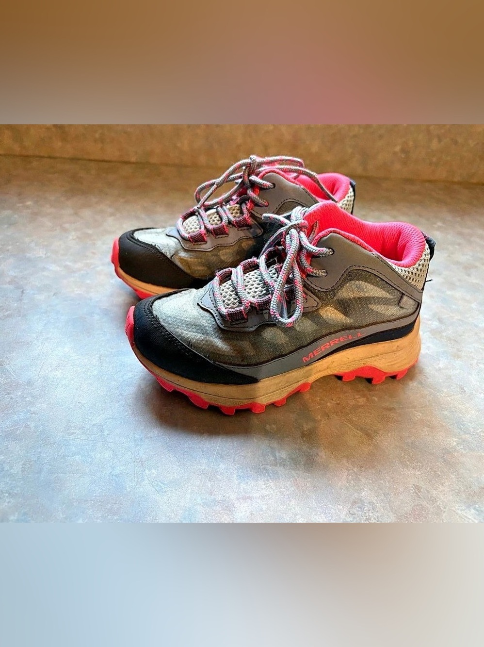 Merrell Moab SPD M WP Girls UK 11 1⁄2 M Gray Pink